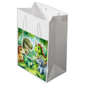 Dinosaur Medium Cadeauzakje (Voorkant Gekanteld)