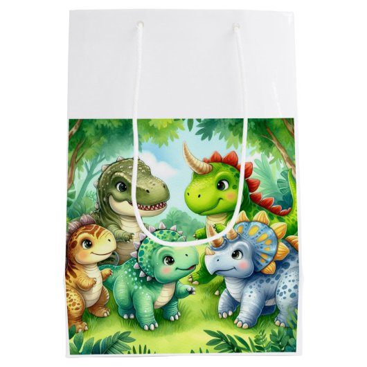 Dinosaur Medium Cadeauzakje (Achterkant)