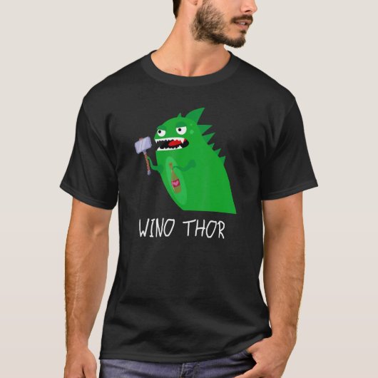 Dinosaur  Men   Viking   WINO THOR T-shirt (Voorkant)