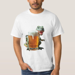 dinosaur men's-shirt defending his beer t-shirt