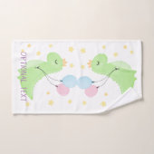 Dinosaur met ballonnen bad handdoek (Handdoek)