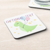 Dinosaur met ballonnen bier onderzetter (Linkerzijde)