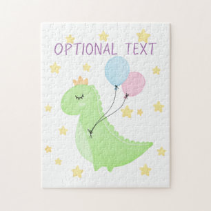 Dinosaur met ballonnen legpuzzel