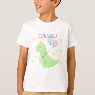 Dinosaur met ballonnen t-shirt