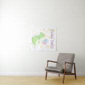 Dinosaur met ballonnen wandkleed (In Situ (horizontaal))