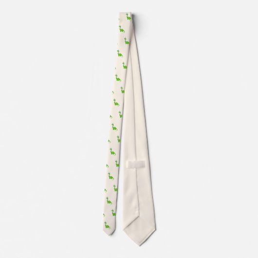 Dinosaur met Birdie bovenaan Stropdas (Achterkant)