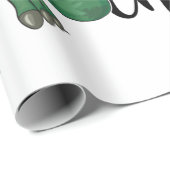 Dinosaur met kerstmis cadeaupapier (Rol Hoek)