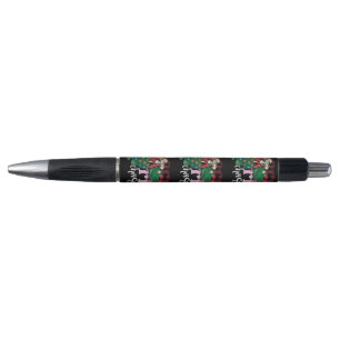 Dinosaur met kerstmis pen