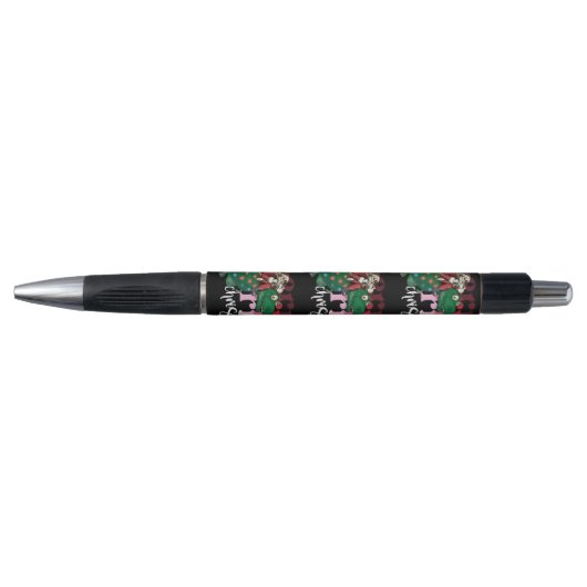 Dinosaur met kerstmis pen (Voorkant)