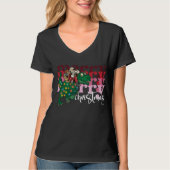 Dinosaur met kerstmis t-shirt (Voorkant)