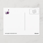 Dinosaur met Mustaches Briefkaart (Achterkant)