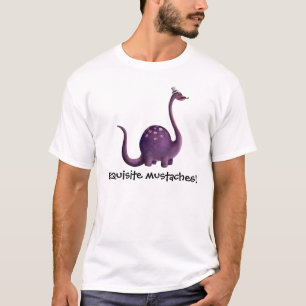 Dinosaur met Mustaches T-shirt