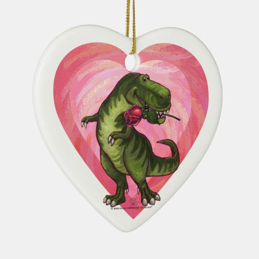 Dinosaur met Roos BE Mijn Ornament (Rechts)