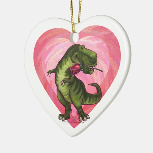 Dinosaur met Roos BE Mijn Ornament (Links)