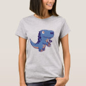 Dinosaur met thee t-shirt (Voorkant)