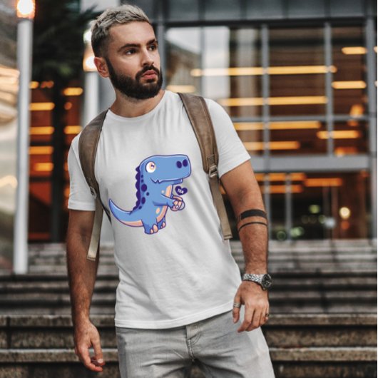 Dinosaur met thee t-shirt