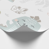 Dinosaur met watermeloen cadeaupapier (Hoek)