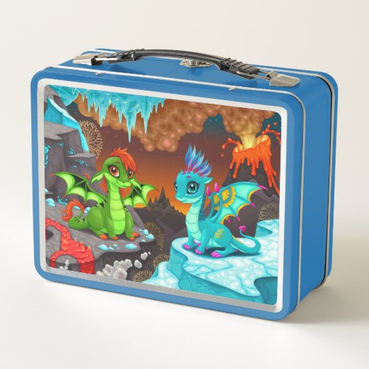 Dinosaur Metal Lunch Box (Achterkant)