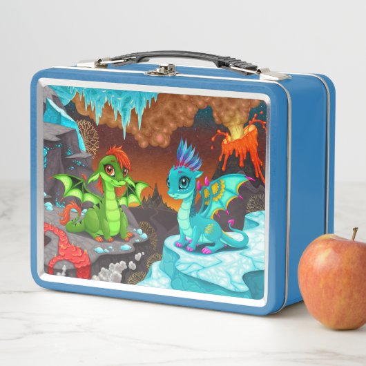 Dinosaur Metal Lunch Box (In situ)
