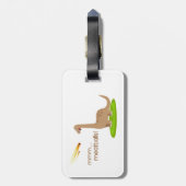 Dinosaur Meteor Meatballen Bagagelabel (Achterkant verticaal)