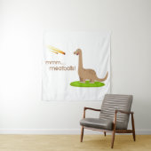 Dinosaur Meteor Meatballen Wandkleed (In situ)