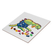 dinosaur middernacht tegeltje (Zijkant)