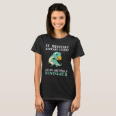 Dinosaur-minachting voor volwassenen, diverse groe t-shirt (Voorkant volledig)