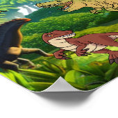 Dinosaur-minnaar Poster (Hoek)