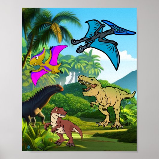 Dinosaur-minnaar Poster (Voorkant)