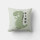 Dinosaur Modern Green Baby Animals Nursery Decor Kussen (Voorkant)