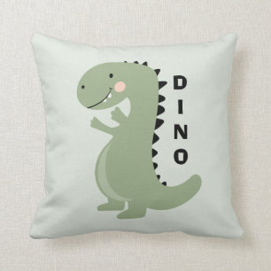 Dinosaur Modern Green Baby Animals Nursery Decor Kussen