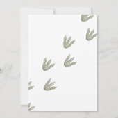 Dinosaur & Monster Truck 4e verjaardagsfeest Kaart (Achterkant)