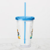 Dinosaur Monster truck acryltumbler Acryl Drinkbeker (Rechts)