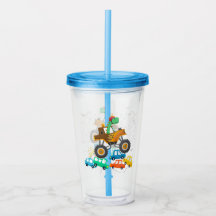 Dinosaur Monster truck acryltumbler