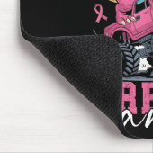 Dinosaur Monster Truck Pink Ribbon Crush Breast Ca Muismat (Hoek)