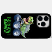 Dinosaur monstervrachtwagen gepersonaliseerde verj Case-Mate iPhone case (Achterkant (horizontaal))