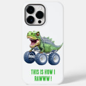 Dinosaur monstervrachtwagen gepersonaliseerde verj Case-Mate iPhone case (Achterkant)