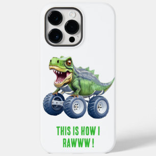 Dinosaur monstervrachtwagen gepersonaliseerde verj Case-Mate iPhone 14 pro max hoesje