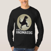 Dinosaur Moon Retro Rex Dinomassic uit het Krijt T-shirt (Voorkant)