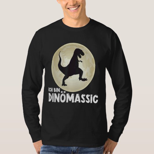 Dinosaur Moon Retro Rex Dinomassic uit het Krijt T-shirt (Voorkant)