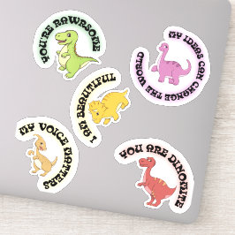 Dinosaur Motivatie Sticker Pack voor kinderen