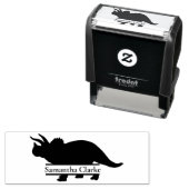 Dinosaur Name Self-Inking Triceratops Stamp Zelfinktende Stempel (In situ)