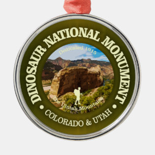 Dinosaur Nationaal Monument (NM) Metalen Ornament