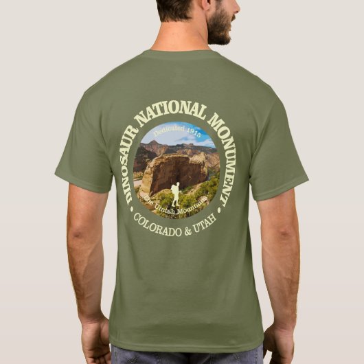 Dinosaur Nationaal Monument (NM) T-shirt (Achterkant)