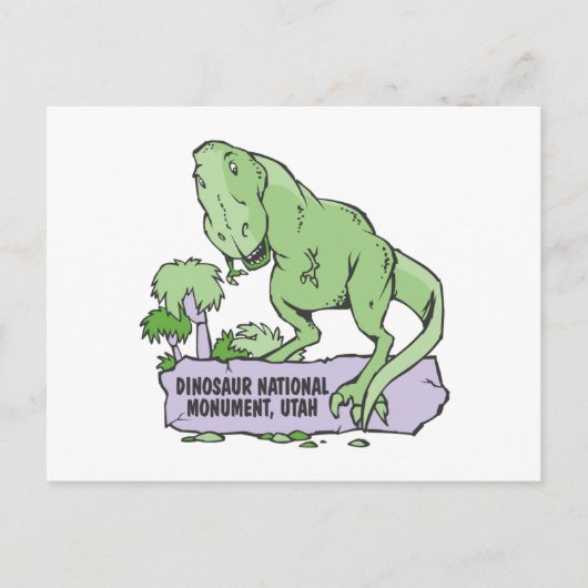 Dinosaur Nationaal Monument Utah Briefkaart (Voorkant)