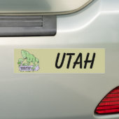 Dinosaur Nationaal Monument Utah Bumpersticker (Op auto)