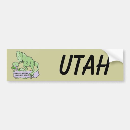 Dinosaur Nationaal Monument Utah Bumpersticker (Voorkant)