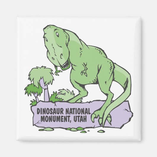 Dinosaur Nationaal Monument Utah Magneet (Voorkant)