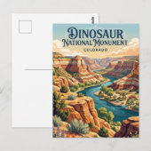 Dinosaur National Monument Colorado Briefkaart (Voorkant / Achterkant)