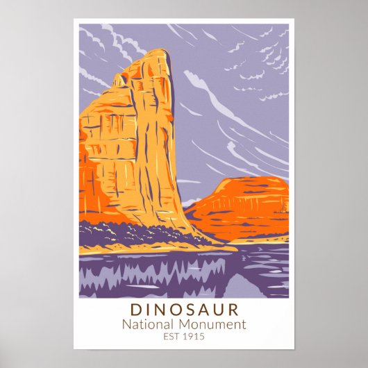 Dinosaur National Monument Vintage Poster (Voorkant)